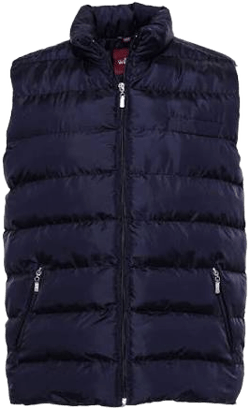 Wessi Men's Slim Fit Quilted Down Vest with Zippered Pockets