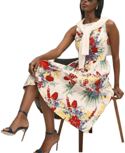 Brooks Brothers Women's Cotton Blend A-Line Dress