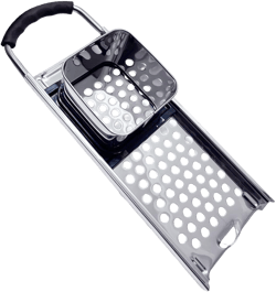 Premium Grade Stainless Steel Spaetzle Maker, Timesaver Homemade Traditional German Egg Noodle Maker, Manual Pasta Noodle Dumpling Maker with Comfort Grip Handle Kitchen Cooking Tool