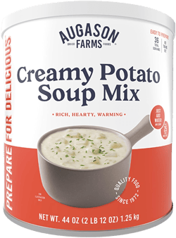 Augason Farms Creamy Potato Soup Mix Can, Emergency Food Supply, Everyday Meals, 36 Servings Creamy Potato 58 Ounce (Pack of 1)