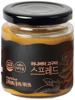 Sweet Potato Spread – Made in Korea | Creamy & Smooth, Low-Calorie, Additive-Free, 60% Sweet Potato | Perfect for Bread, Yogurt, Oatmeal, Salads (Honey Butter Sweet Potato)
