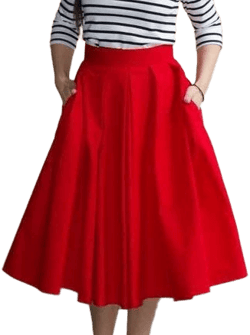 Women's Streetstyle Cotton Skirt with Pockets