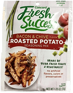 Concord Farms Roasted Potato Bacon & Chive Seasoning Mix 1.25oz Package (VALUE Case of 18 Packages)