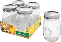 Ball 16 oz. Limited Edition Sunshine Keepsake Mason Jars (4-Pack)