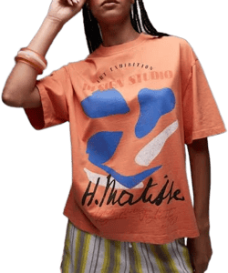 Topshop Graphic Matisse Oversized Tee