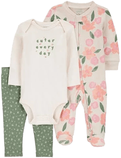 Carter's Baby Girl Floral Print Bodysuit & Set