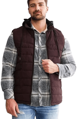 Men's BKE Mixed Media Puffer Vest