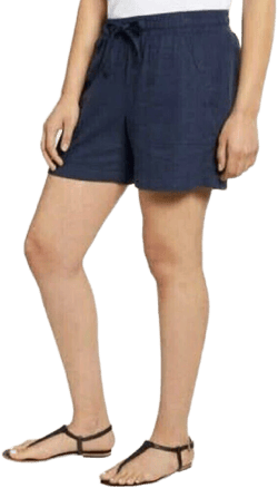 Nautica Women's Linen Blend Pull-On Shorts