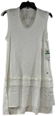 Melissa Mccarthy White Women's Sleeveless Dress, Sz. L