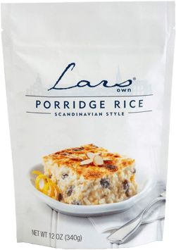 Lars Own Scandinavian Style Porridge Rice for Rice Pudding. (Porridge Rice, 2 Boxes)