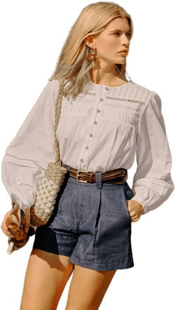 Petite Studio Elyna Linen Blouse