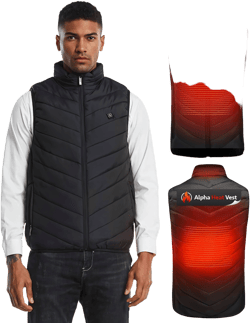 FREEZE2TRIM Electric Heated Vest with 8 Heating Zones