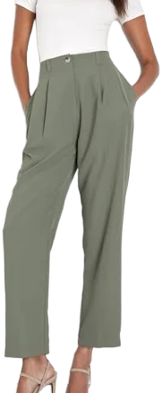 Lulus Women's Straight Leg Trouser Pants