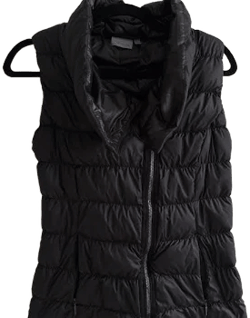 Athleta Black Puffer Vest