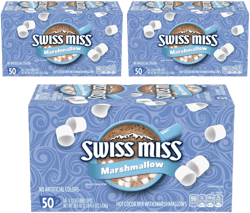 Swiss Chocolate Hot Cocoa Mix with Marshmallows – 50 Packets (0.73 oz Each) | Creamy Hot Chocolate Drink | Instant Cocoa Packets (3 Pack)