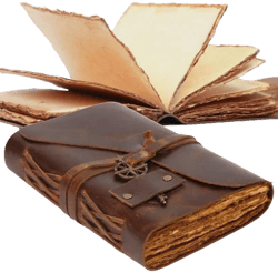 Vintage Antique Handmade Leather Bound Journal