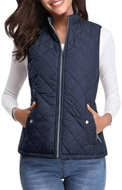 Women's Lightweight Quilted Zip Puffer Vest