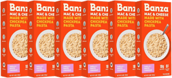 Banza Chickpea Pasta Shells and Cheese with Classic Cheddar – High Protein, Gluten Free Mac and Cheese, Healthy Macaroni and Cheese, 5.5 Ounce (Pack of 6)