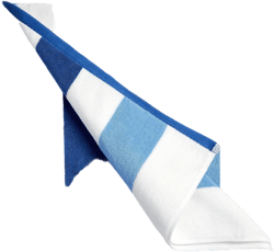 Cotton Oversized Beach Towel - Extra Large 40"X70" Plush Thick Pool Towel, XL Fluffy Blue Beach Towels Stripe Swimming Towel for Adults Mens Women (White Navy Blue)