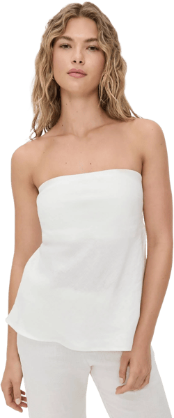 Enza Costa Linen Strapless Tunic