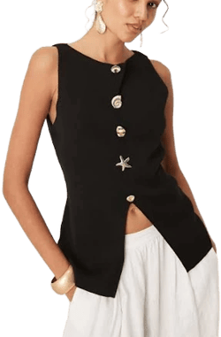 ASOS Knit Slash Neck Vest
