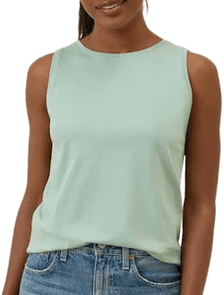 Pact Women's Organic Cotton Softspun High Neck Tank