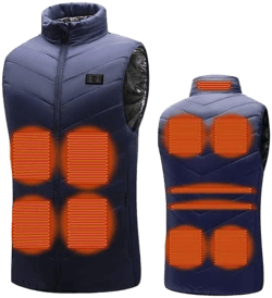 Heated Vest with USB Electric Charging Via