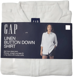 Gap Women's Relaxed Fit Linen Button Down Top