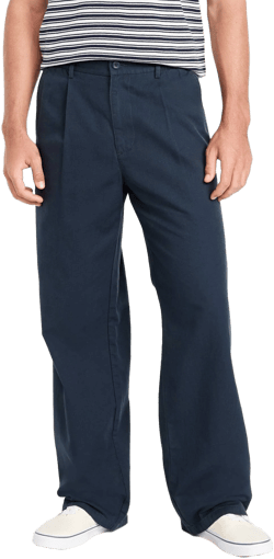 Old Navy Men's Baggy Pleated Chino Pants