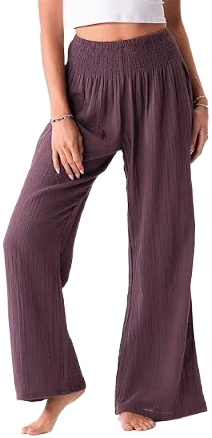 Lotus & Luna Lunar Sky Wide Leg Cotton Pants