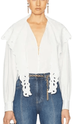 White Long Sleeve Top