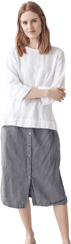 Women's Elegant Linen Blouse