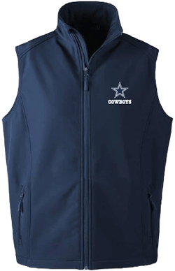 Dunbrooke Men's Dallas Cowboys Archer Softshell Full-Zip Vest