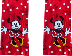 7STAR 100% Cotton Kitchen Towel Set – Ultra Absorbent 2-Piece Collection! (2, Minn Polka Dots- Red)