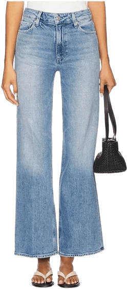 PAIGE Women's Anessa High Waist Wide Leg Jeans