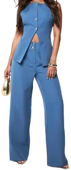 Boohoo Straight Leg Tailored Trouser