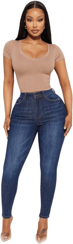 Fashion Nova Women's Top of The Line Stretch Skinny Jeans