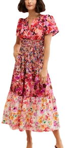 Floral Print Midi Dress