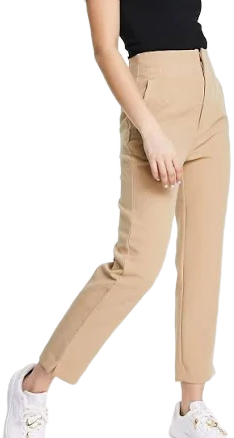 Stradivarius Women's Tailored Straight-Leg Cigarette Pants