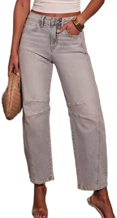 Wild Honey Stretch High Rise Barrel Jeans