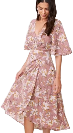 Delaney Floral Midi Dress