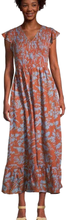 World Market Women's Floral Maxi Dress with Pockets