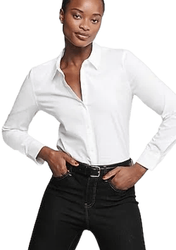 Women's Fitted Stretch Cotton Poplin Shirt