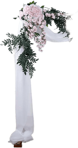 Efavormart 18Ft White Sheer Organza Curtain Panels, Window Scarf Valance Wedding Arch Draping Fabric for Top Table Event Party Home Decor Stair Bow Backdrop Curtain Decoration