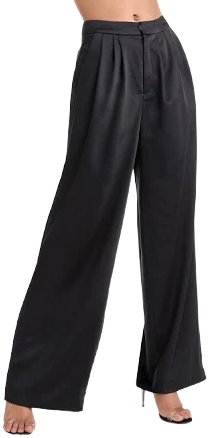 Valentina Wide-Leg Satin Pants