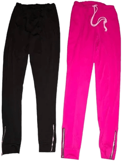 No Brand Women's 2 Hem Zippers Joggers