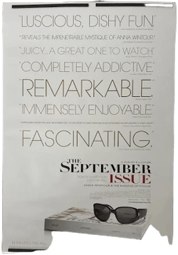 2009 The September Issue Original Vogue Documentary Film Poster