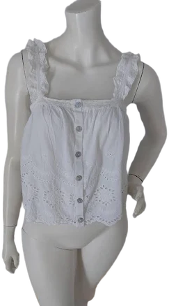 River Island Women's Boho Western Summer Holiday Beach Blouse