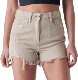 Women's HIDDEN Finn Step Hem High Rise Frayed Short