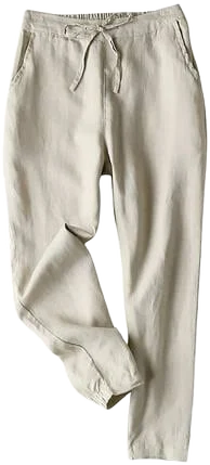 Women's Relaxed Fit Linen Pants with Pockets